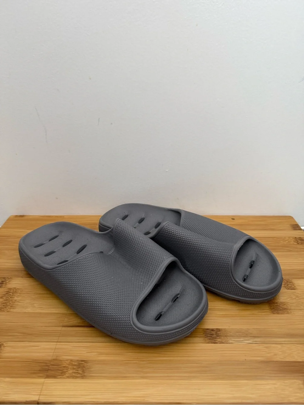 Minimalist Grey Slide Clogs Shower Sandals